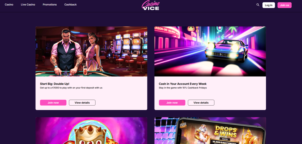 CasinoVice promotions