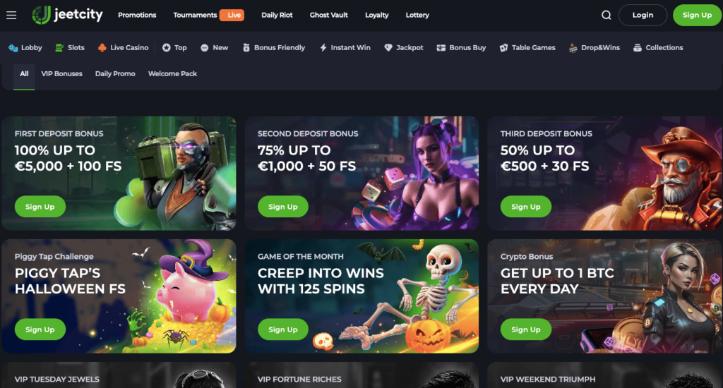 Jeetcity Casino bonuses