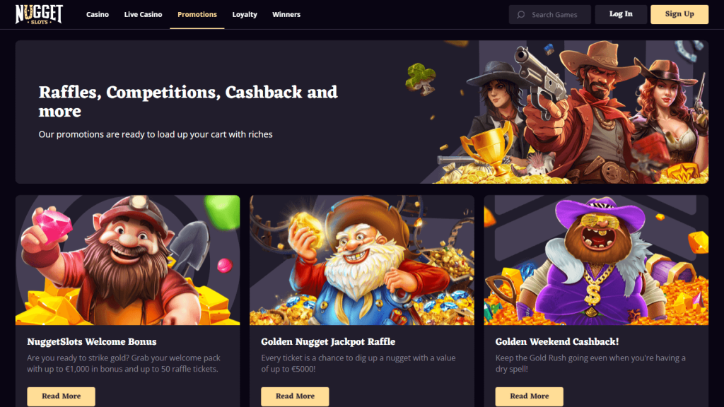 NuggetSlots Casino promotions