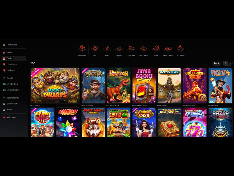 Revolution Casino games